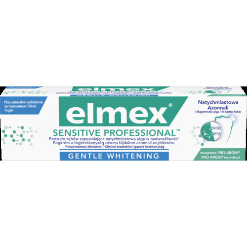 Зубна паста для чутливих зубів Делікатне відбілення Elmex Sensitive Gentle Whitening 75 мл Зубна паста для чутливих зубів Делікатне відбілення Elmex Sensitive Gentle Whitening 75 мл
