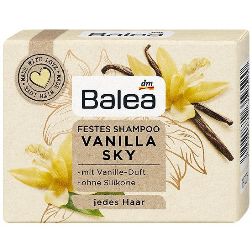 Твердий шампунь для всіх типів волосся Balea Vanilla Sky 60гр Твердий шампунь для всіх типів волосся Balea Vanilla Sky 60гр