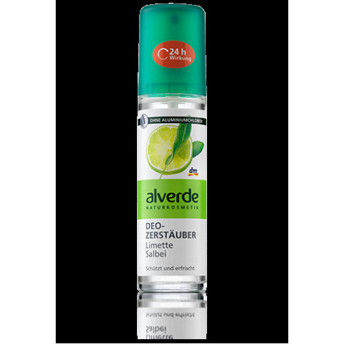 Дезодорант Alverde Натуральна косметика Лайм - Шавлія 75 мл скло Дезодорант Alverde Натуральна косметика Лайм - Шавлія 75 мл скло